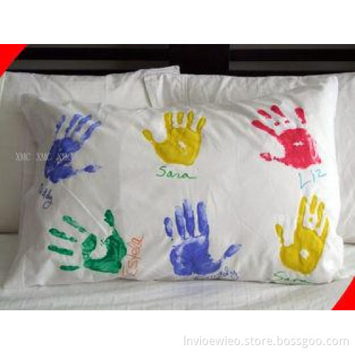 100% Cotton 140gsm Personalized Pillow Cases with Silk Scre